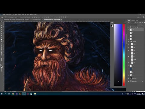 Ochokochi - Forest Creature - Photoshop Drawing Time Lapse